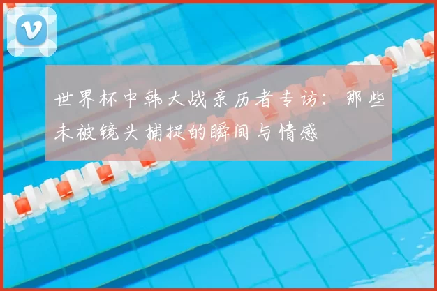 世界杯中韩大战亲历者专访:那些未被镜头捕捉的瞬间与情感