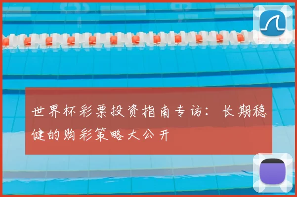 世界杯彩票投资指南专访:长期稳健的购彩策略大公开